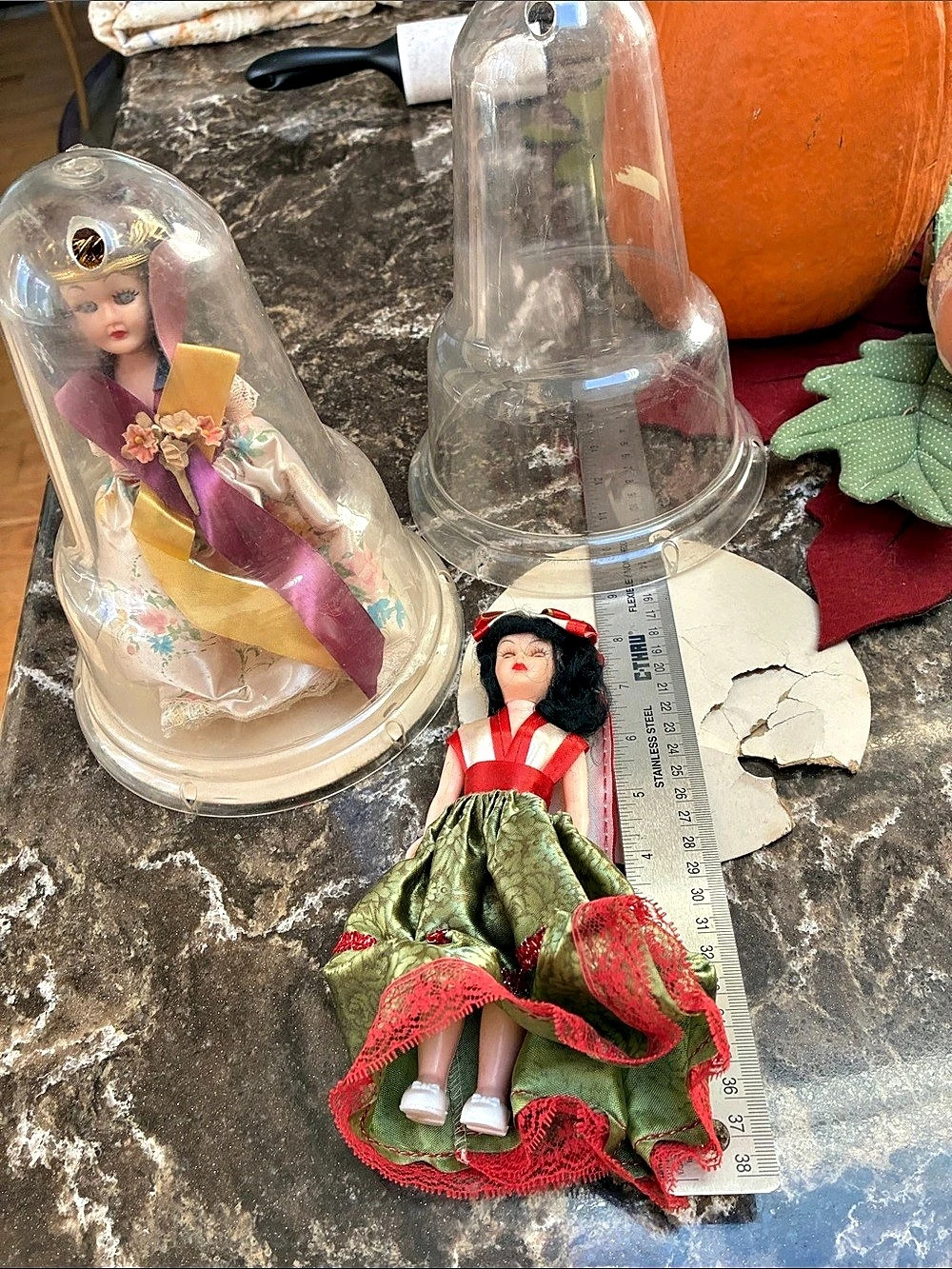 Vintage-Style Doll Display Decor